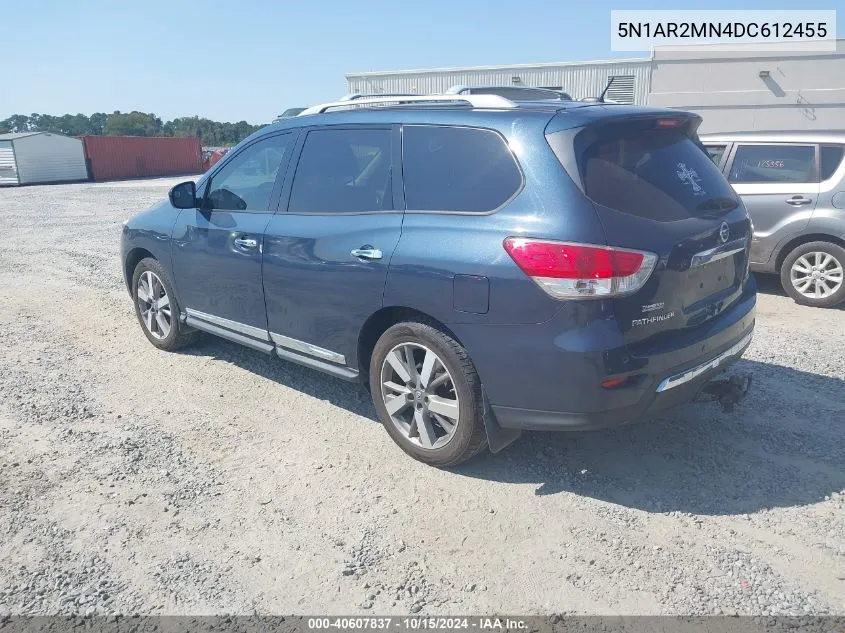 2013 Nissan Pathfinder Platinum VIN: 5N1AR2MN4DC612455 Lot: 40607837