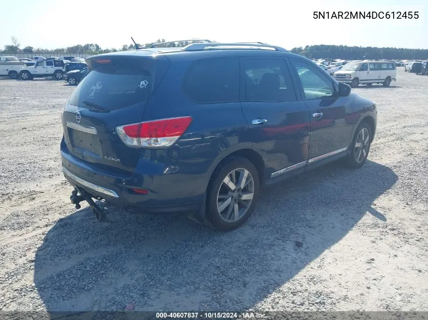 2013 Nissan Pathfinder Platinum VIN: 5N1AR2MN4DC612455 Lot: 40607837