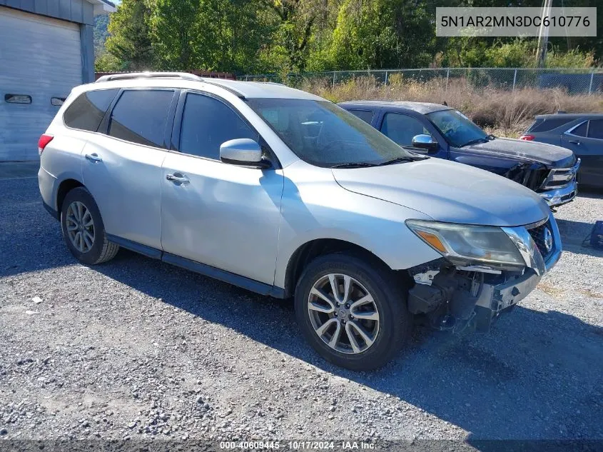 2013 Nissan Pathfinder Sv VIN: 5N1AR2MN3DC610776 Lot: 40609445