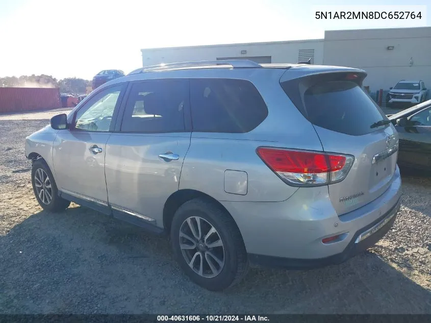 2013 Nissan Pathfinder Sl VIN: 5N1AR2MN8DC652764 Lot: 40631606