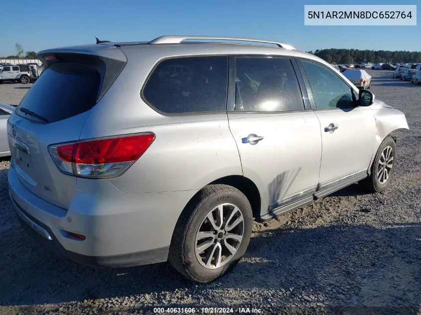 2013 Nissan Pathfinder Sl VIN: 5N1AR2MN8DC652764 Lot: 40631606