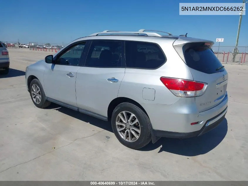 2013 Nissan Pathfinder Sv VIN: 5N1AR2MNXDC666262 Lot: 40640699