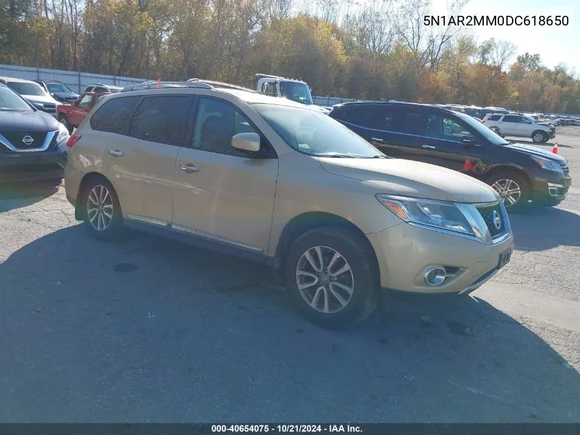 2013 Nissan Pathfinder Platinum/S/Sl/Sv VIN: 5N1AR2MM0DC618650 Lot: 40654075