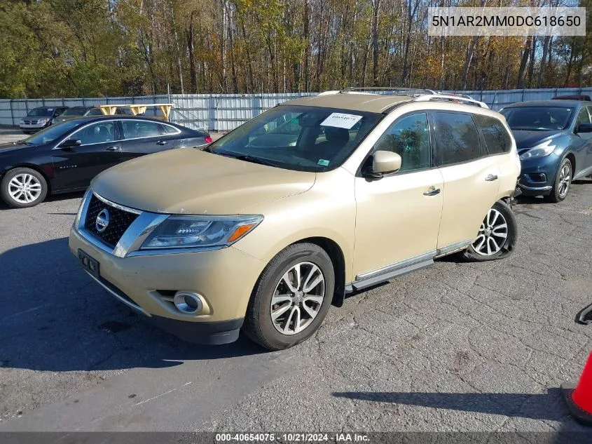 2013 Nissan Pathfinder Platinum/S/Sl/Sv VIN: 5N1AR2MM0DC618650 Lot: 40654075