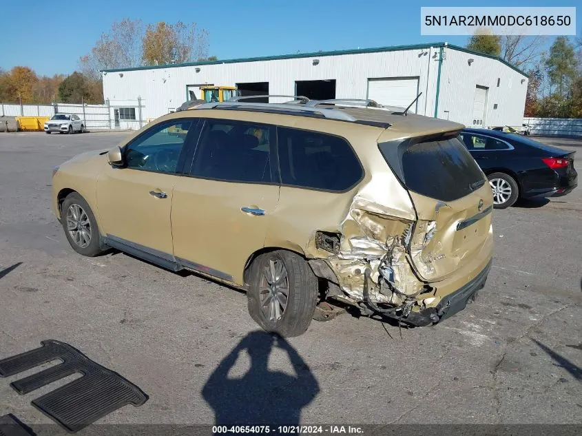 2013 Nissan Pathfinder Platinum/S/Sl/Sv VIN: 5N1AR2MM0DC618650 Lot: 40654075