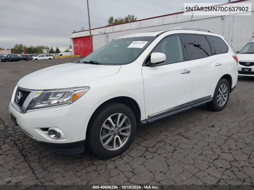 2013 Nissan Pathfinder Sl VIN: 5N1AR2MN7DC637902 Lot: 40656294