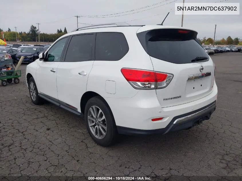 2013 Nissan Pathfinder Sl VIN: 5N1AR2MN7DC637902 Lot: 40656294