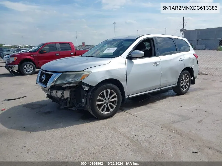 2013 Nissan Pathfinder S VIN: 5N1AR2MNXDC613383 Lot: 40656862