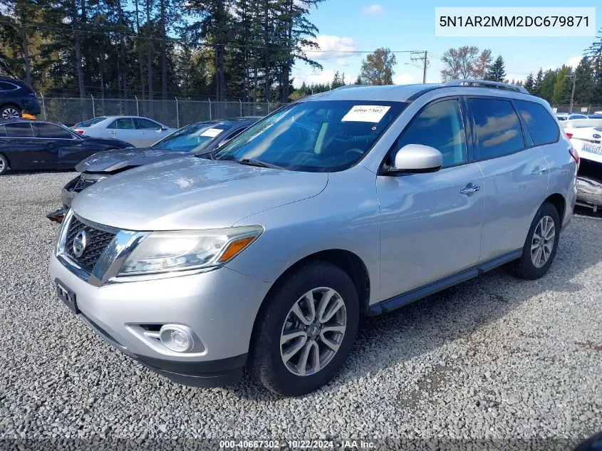 2013 Nissan Pathfinder Sv VIN: 5N1AR2MM2DC679871 Lot: 40667302