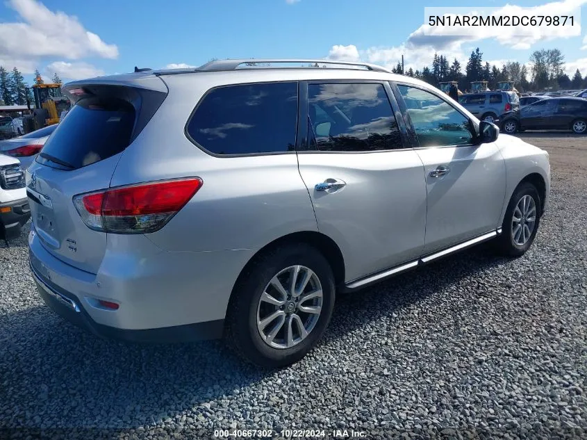 2013 Nissan Pathfinder Sv VIN: 5N1AR2MM2DC679871 Lot: 40667302