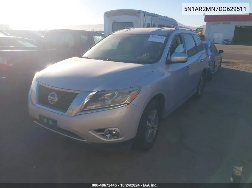 2013 Nissan Pathfinder Sv VIN: 5N1AR2MN7DC629511 Lot: 40672445