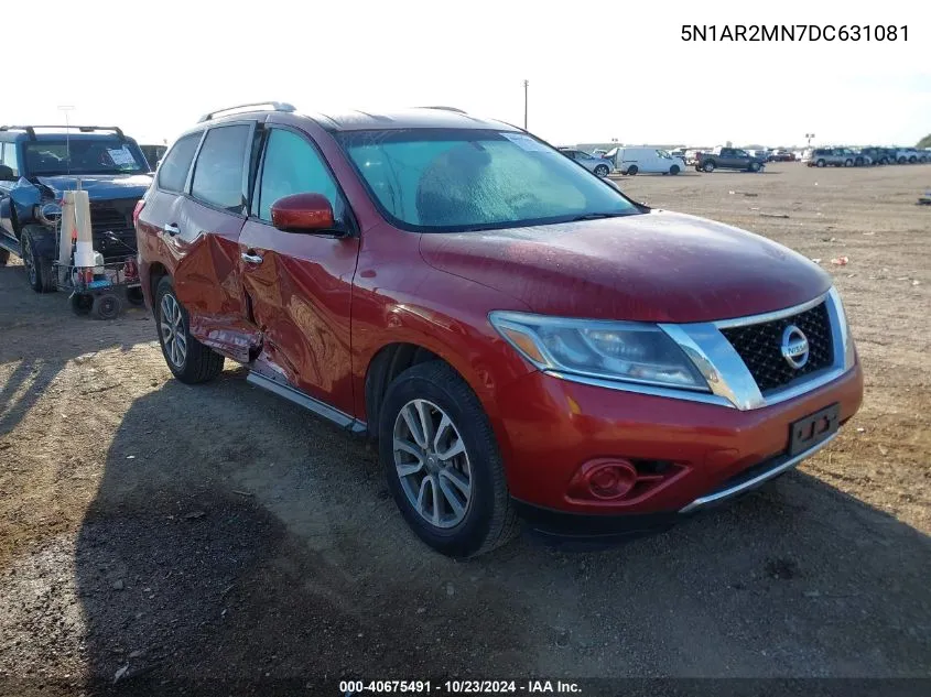 2013 Nissan Pathfinder Sv VIN: 5N1AR2MN7DC631081 Lot: 40675491