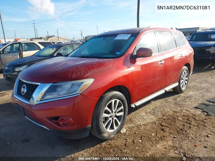 2013 Nissan Pathfinder Sv VIN: 5N1AR2MN7DC631081 Lot: 40675491