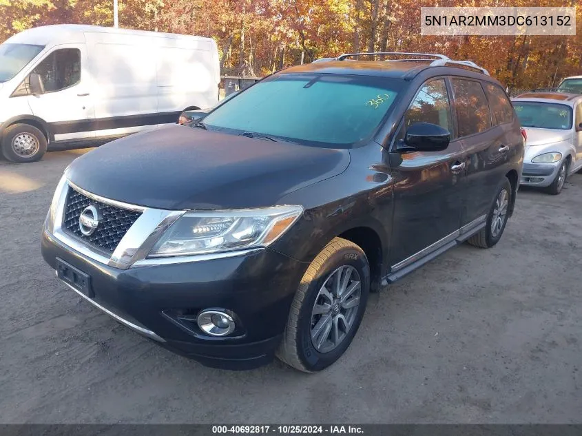 2013 Nissan Pathfinder Sl VIN: 5N1AR2MM3DC613152 Lot: 40692817