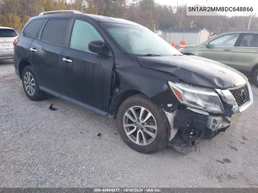 2013 Nissan Pathfinder Sv VIN: 5N1AR2MM8DC648866 Lot: 40694977