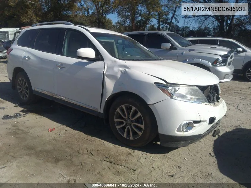 2013 Nissan Pathfinder Sl VIN: 5N1AR2MN8DC686932 Lot: 40696841