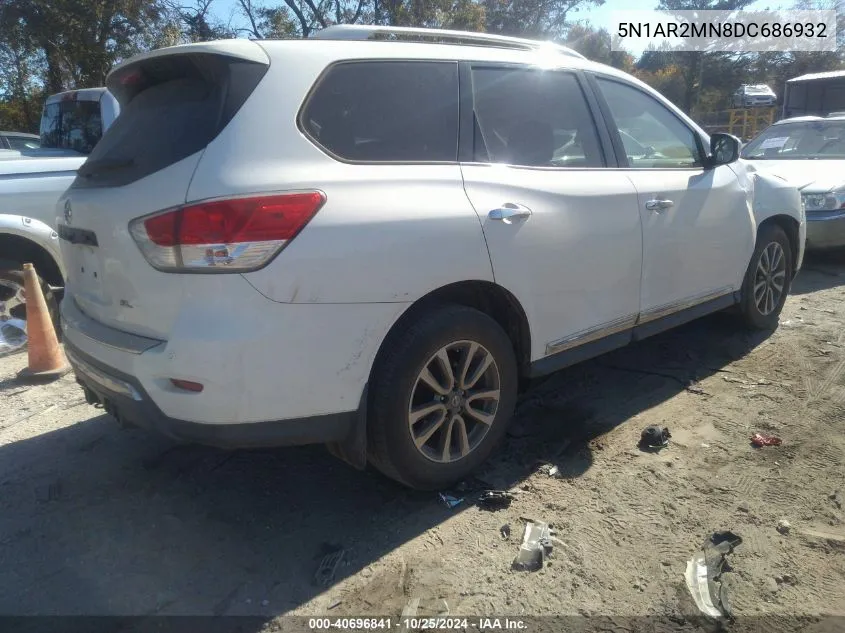 2013 Nissan Pathfinder Sl VIN: 5N1AR2MN8DC686932 Lot: 40696841