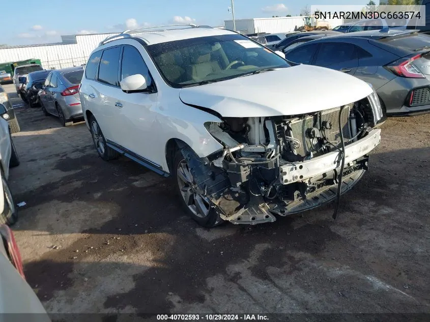 2013 Nissan Pathfinder Platinum VIN: 5N1AR2MN3DC663574 Lot: 40702593