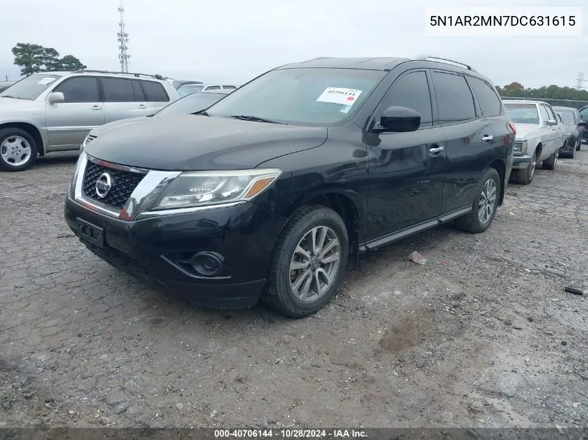 2013 Nissan Pathfinder Sv VIN: 5N1AR2MN7DC631615 Lot: 40706144