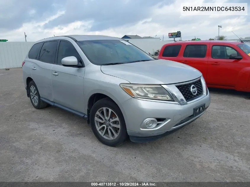 2013 Nissan Pathfinder S VIN: 5N1AR2MN1DC643534 Lot: 40713512