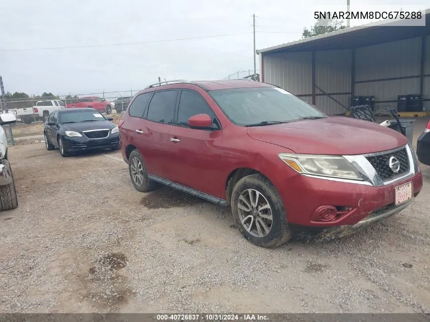 2013 Nissan Pathfinder Sv VIN: 5N1AR2MM8DC675288 Lot: 40726837