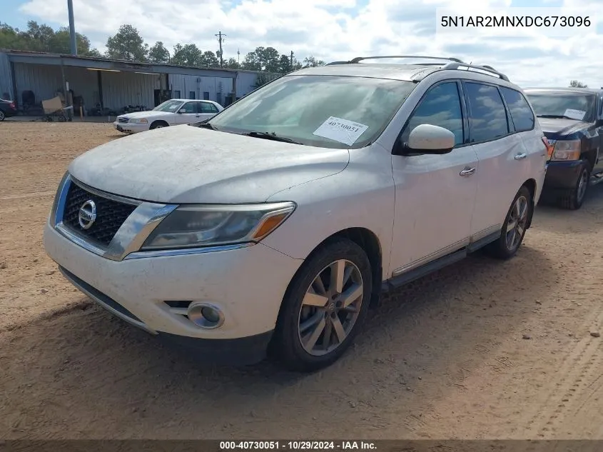 2013 Nissan Pathfinder Platinum VIN: 5N1AR2MNXDC673096 Lot: 40730051