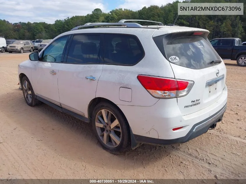 2013 Nissan Pathfinder Platinum VIN: 5N1AR2MNXDC673096 Lot: 40730051