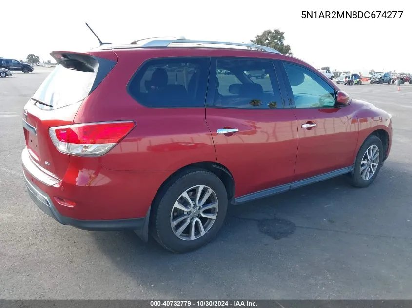 5N1AR2MN8DC674277 2013 Nissan Pathfinder Sv