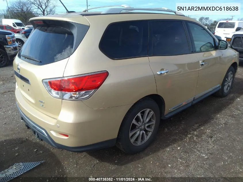 2013 Nissan Pathfinder Sl VIN: 5N1AR2MMXDC618638 Lot: 40738352