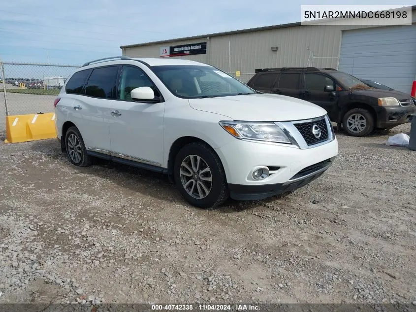 2013 Nissan Pathfinder Sl VIN: 5N1AR2MN4DC668198 Lot: 40742338