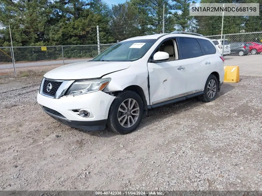 2013 Nissan Pathfinder Sl VIN: 5N1AR2MN4DC668198 Lot: 40742338