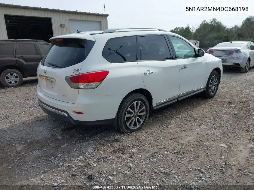 2013 Nissan Pathfinder Sl VIN: 5N1AR2MN4DC668198 Lot: 40742338