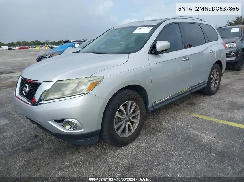 2013 Nissan Pathfinder Sl VIN: 5N1AR2MN9DC637366 Lot: 40747163