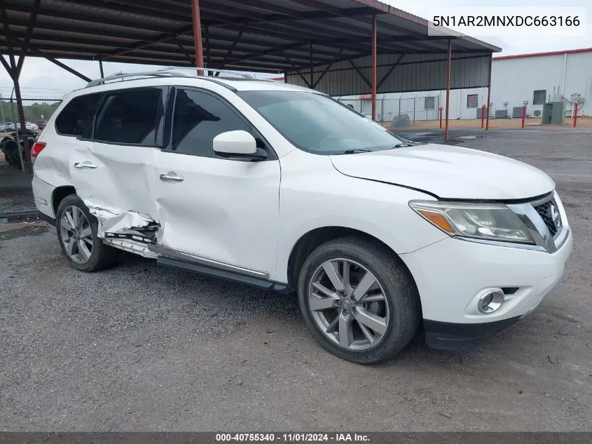 2013 Nissan Pathfinder Platinum VIN: 5N1AR2MNXDC663166 Lot: 40755340