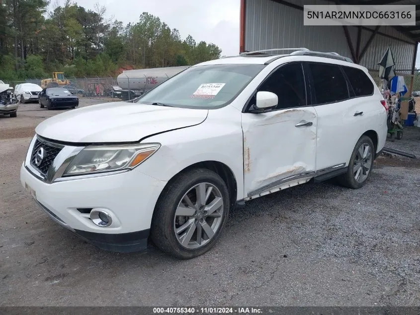 2013 Nissan Pathfinder Platinum VIN: 5N1AR2MNXDC663166 Lot: 40755340