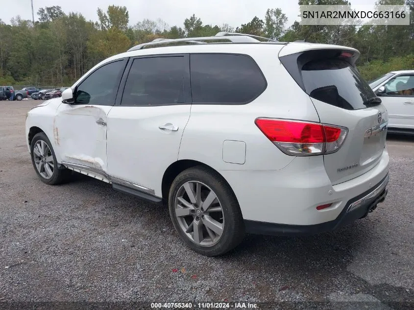 2013 Nissan Pathfinder Platinum VIN: 5N1AR2MNXDC663166 Lot: 40755340