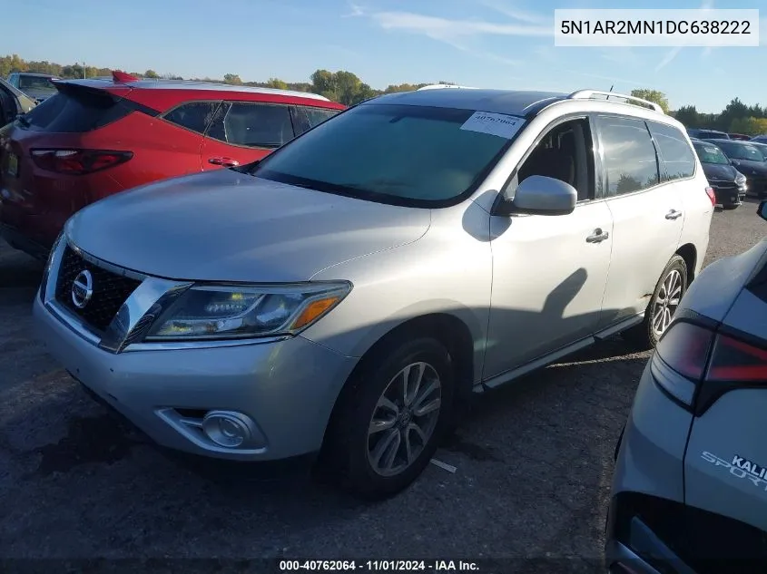 2013 Nissan Pathfinder Sv VIN: 5N1AR2MN1DC638222 Lot: 40762064