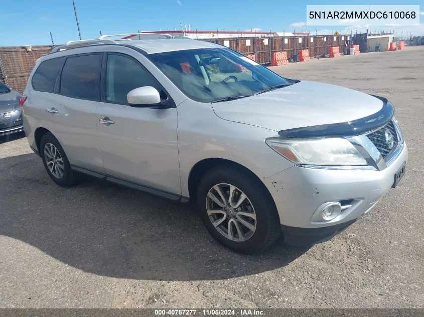 2013 Nissan Pathfinder Sv VIN: 5N1AR2MMXDC610068 Lot: 40787277