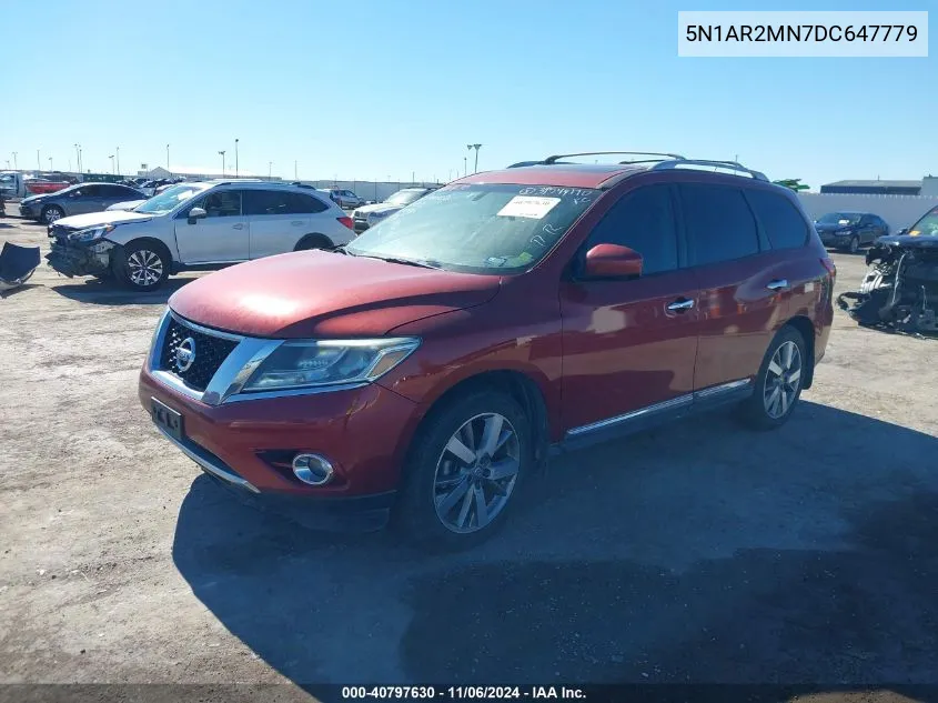 2013 Nissan Pathfinder Platinum VIN: 5N1AR2MN7DC647779 Lot: 40797630