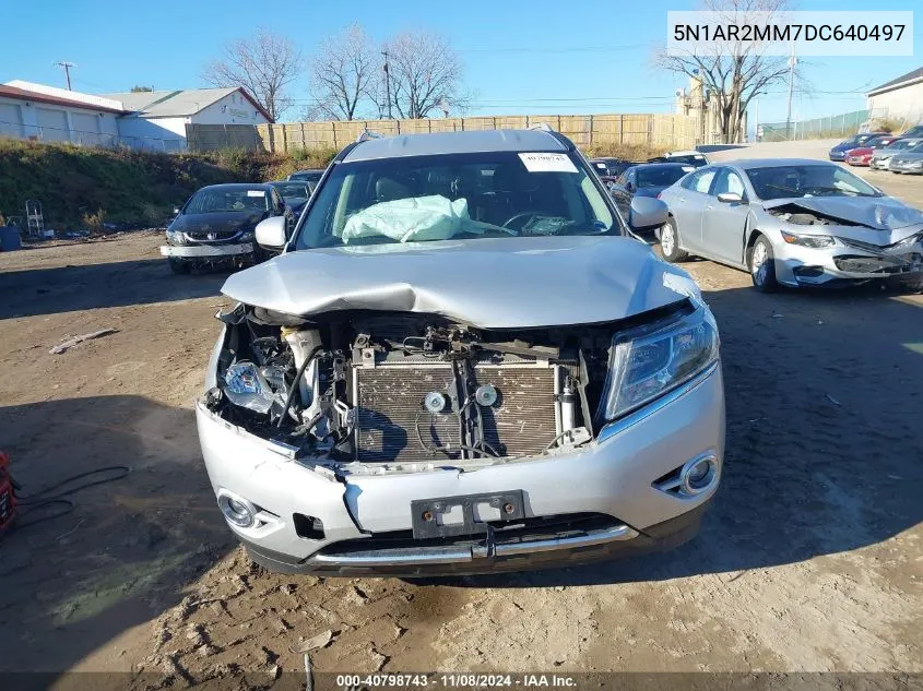 2013 Nissan Pathfinder Sl VIN: 5N1AR2MM7DC640497 Lot: 40798743