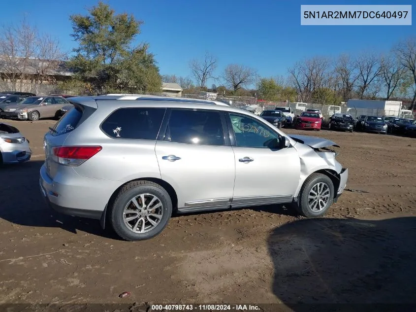 2013 Nissan Pathfinder Sl VIN: 5N1AR2MM7DC640497 Lot: 40798743