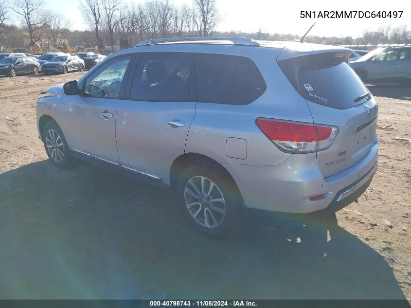 2013 Nissan Pathfinder Sl VIN: 5N1AR2MM7DC640497 Lot: 40798743