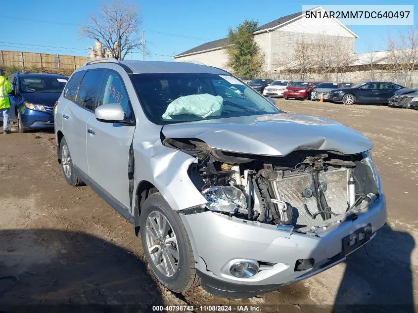 2013 Nissan Pathfinder Sl VIN: 5N1AR2MM7DC640497 Lot: 40798743