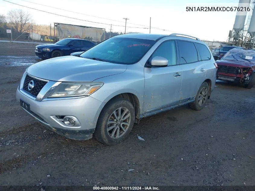 2013 Nissan Pathfinder S/Sv/Sl/Platinum VIN: 5N1AR2MMXDC676216 Lot: 40800942