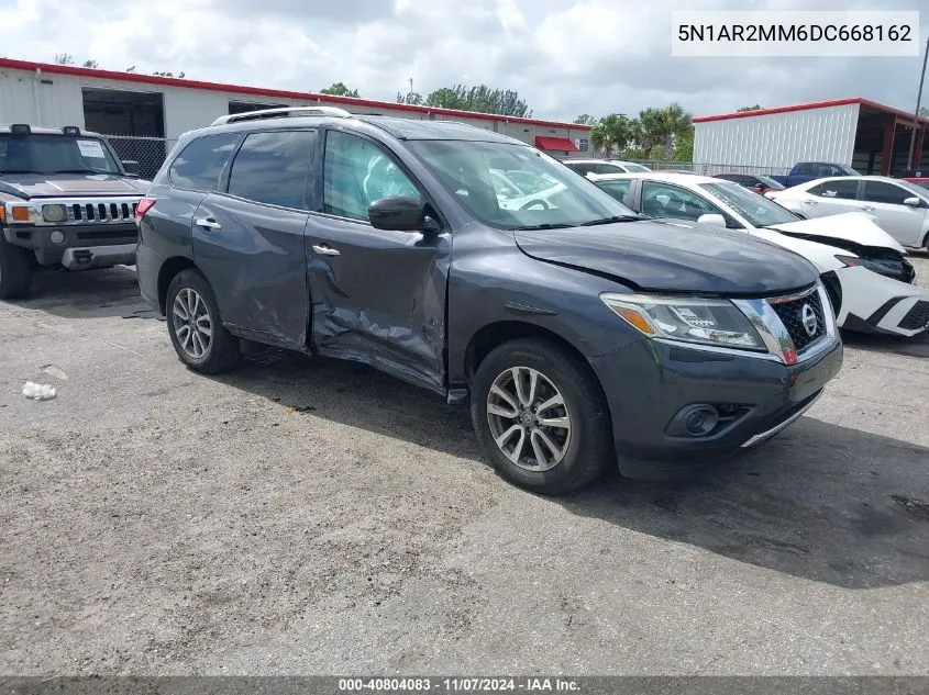 2013 Nissan Pathfinder Sv VIN: 5N1AR2MM6DC668162 Lot: 40804083