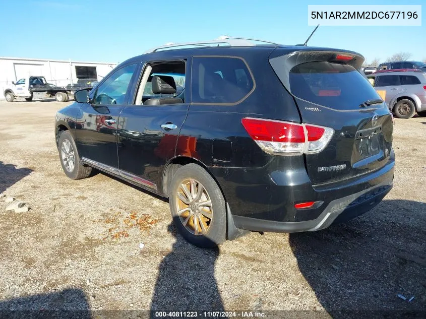 2013 Nissan Pathfinder Sl VIN: 5N1AR2MM2DC677196 Lot: 40811223