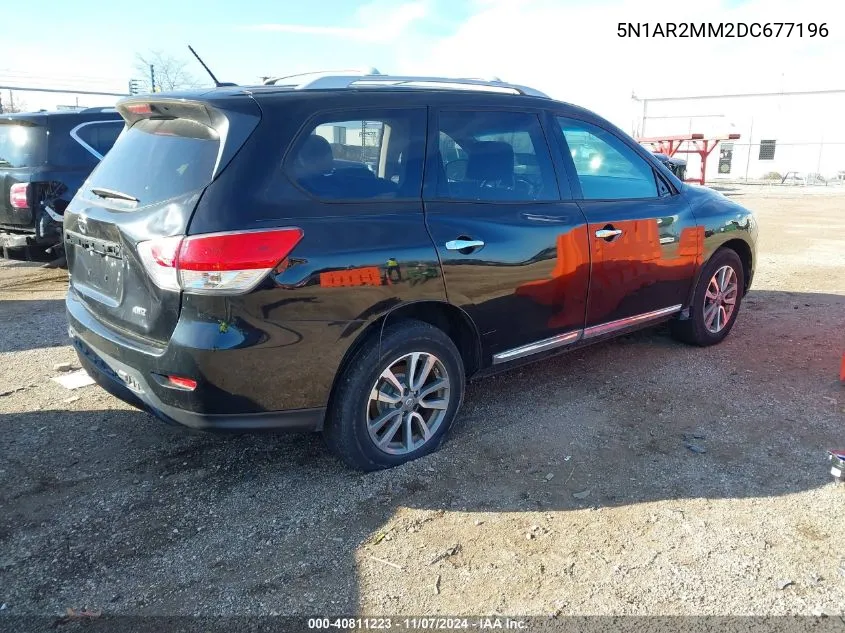 2013 Nissan Pathfinder Sl VIN: 5N1AR2MM2DC677196 Lot: 40811223