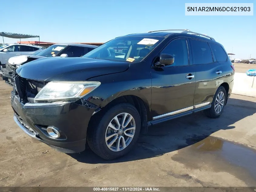 2013 Nissan Pathfinder Sl VIN: 5N1AR2MN6DC621903 Lot: 40815827