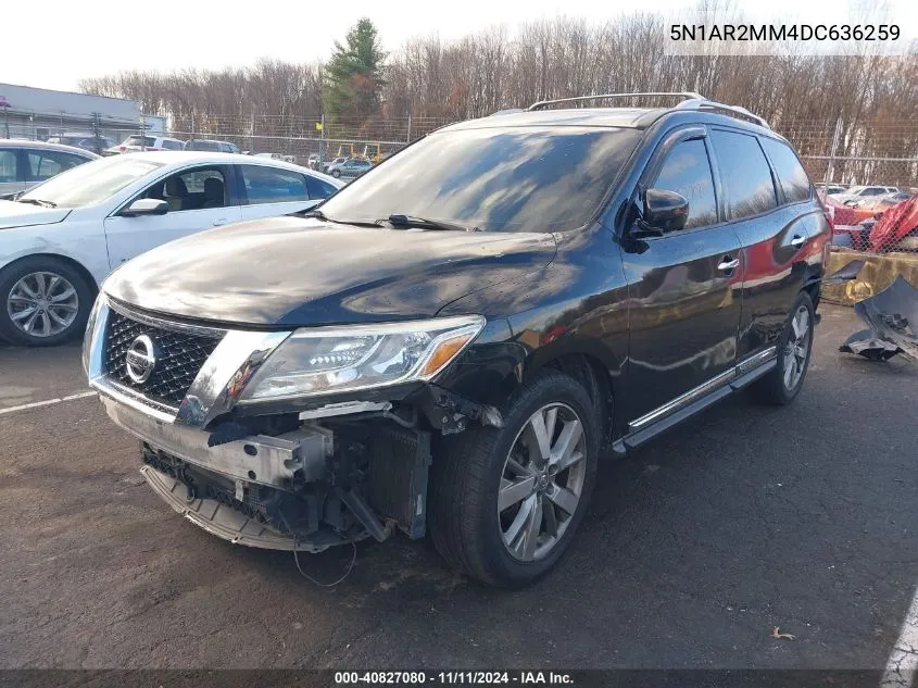 2013 Nissan Pathfinder Platinum VIN: 5N1AR2MM4DC636259 Lot: 40827080