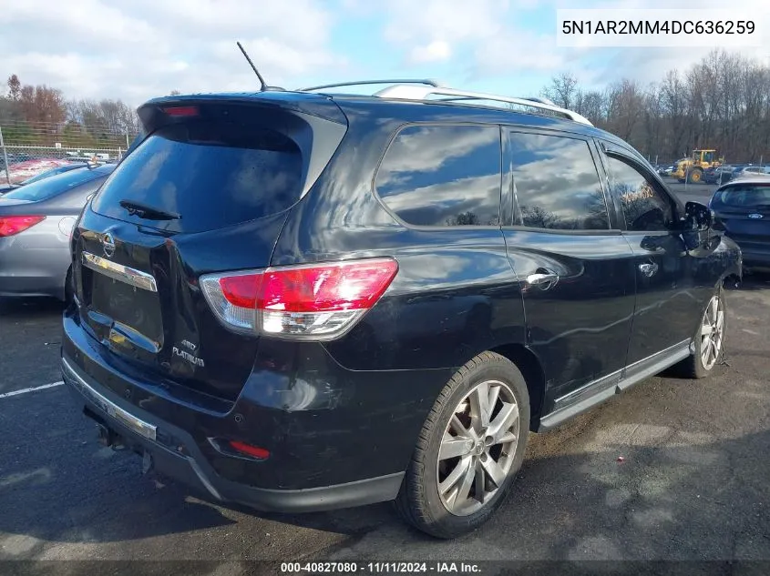 2013 Nissan Pathfinder Platinum VIN: 5N1AR2MM4DC636259 Lot: 40827080